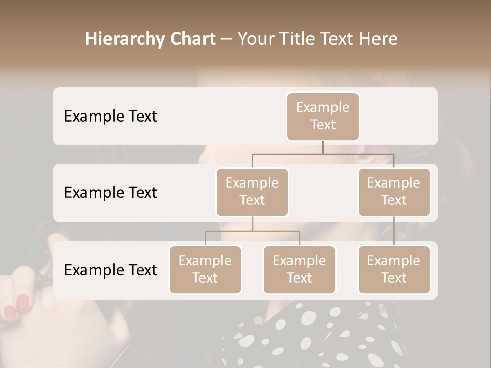 Young Glamorous Hairstyle PowerPoint Template