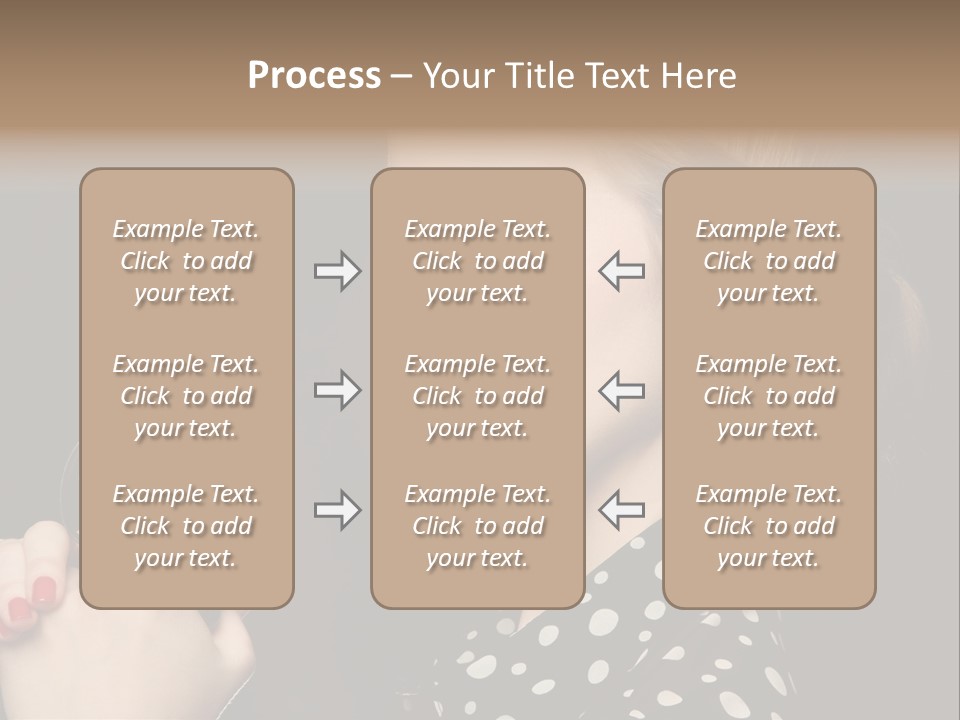 Young Glamorous Hairstyle PowerPoint Template
