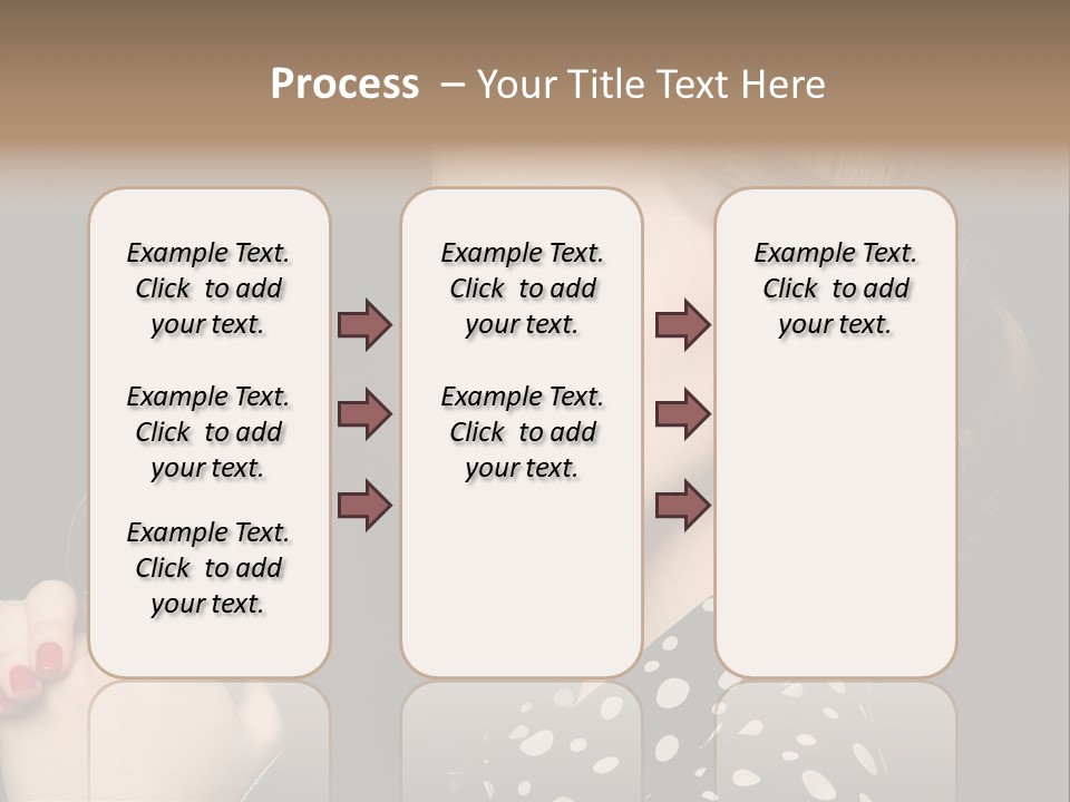 Young Glamorous Hairstyle PowerPoint Template