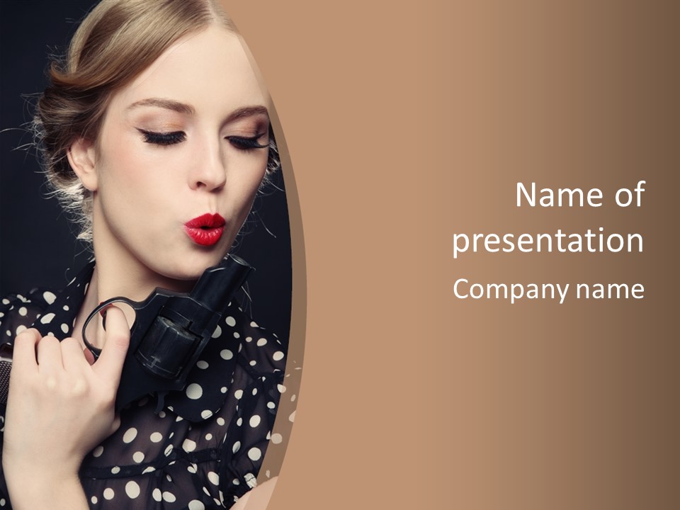 Murder Self Protection Glamorous PowerPoint Template