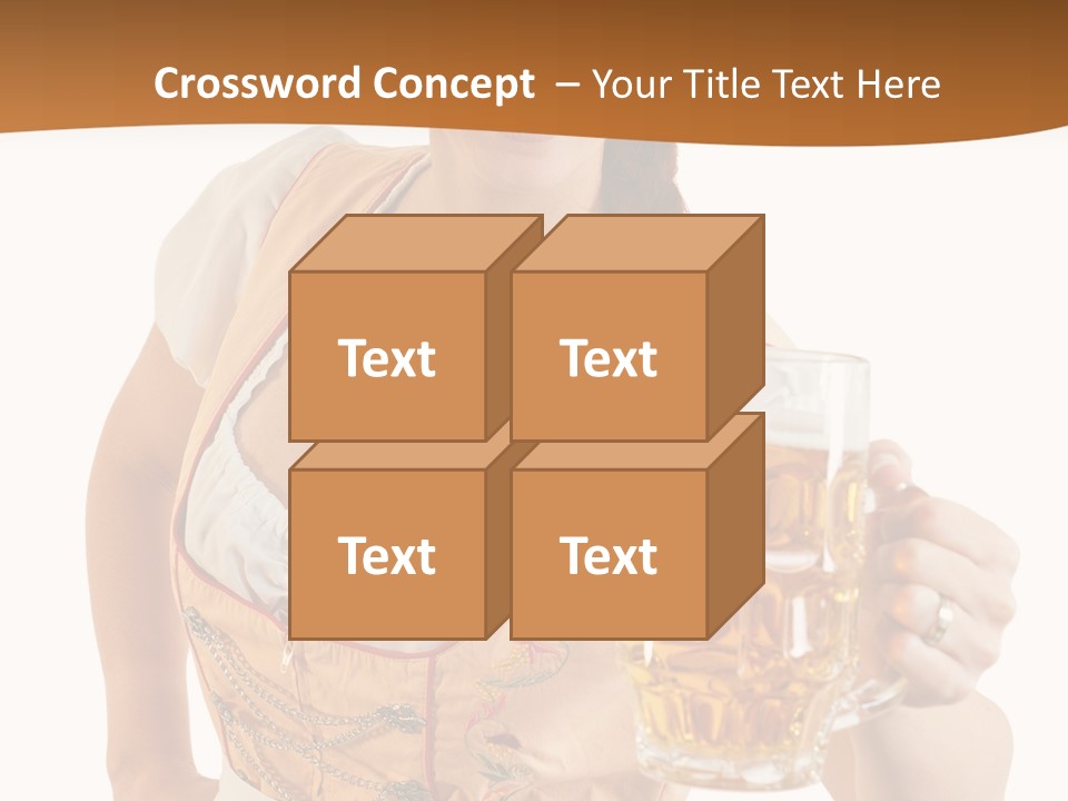 Celebration White Isolated PowerPoint Template