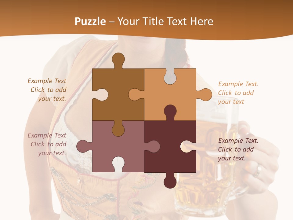 Celebration White Isolated PowerPoint Template