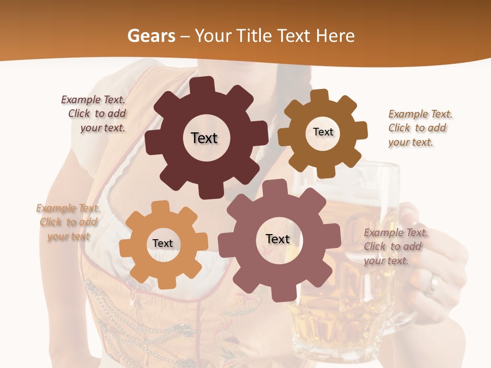 Celebration White Isolated PowerPoint Template