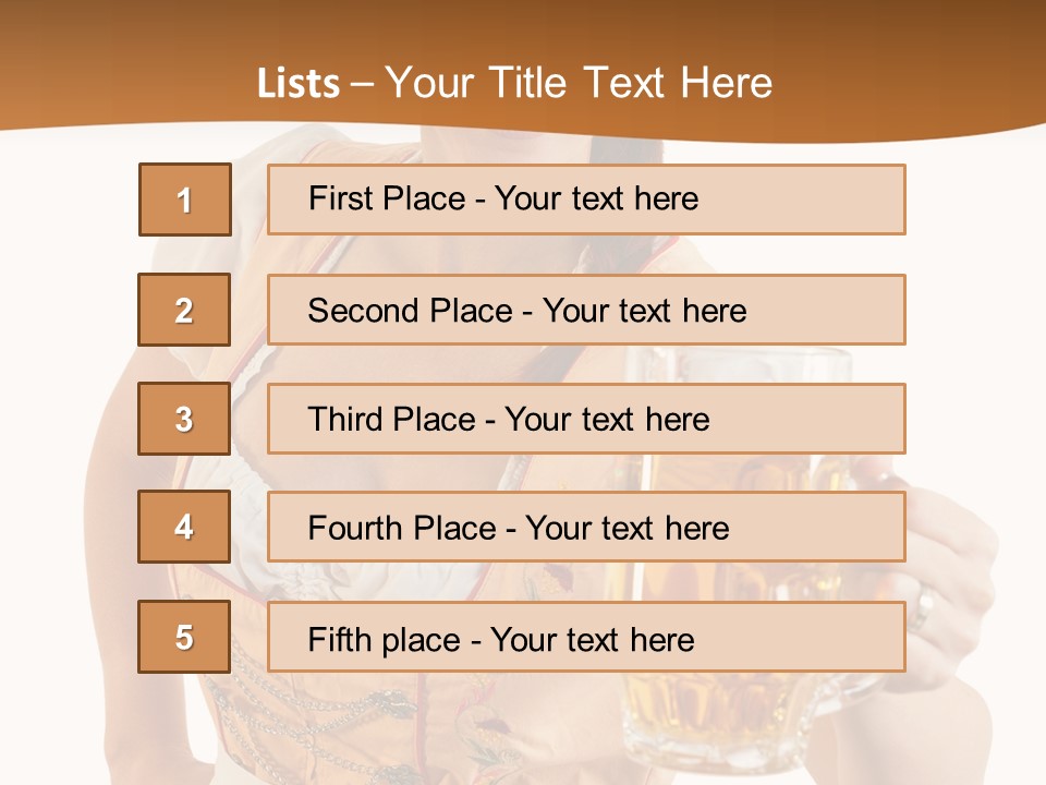 Celebration White Isolated PowerPoint Template