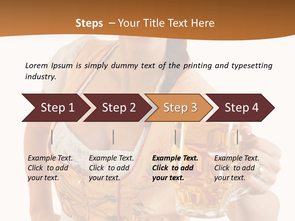 Celebration White Isolated PowerPoint Template