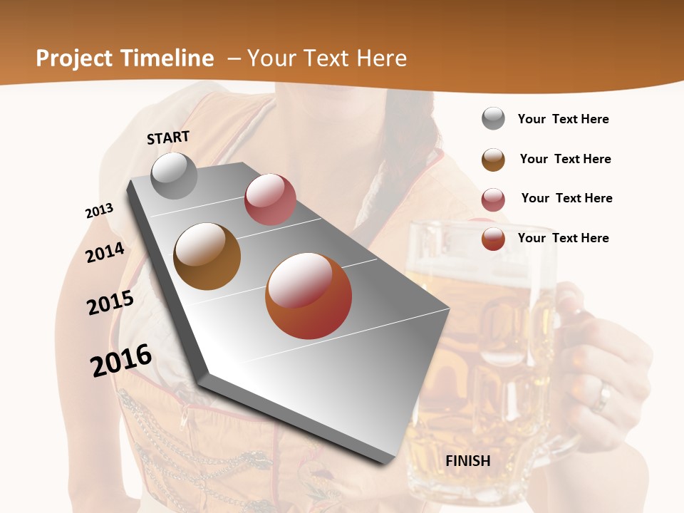 Celebration White Isolated PowerPoint Template