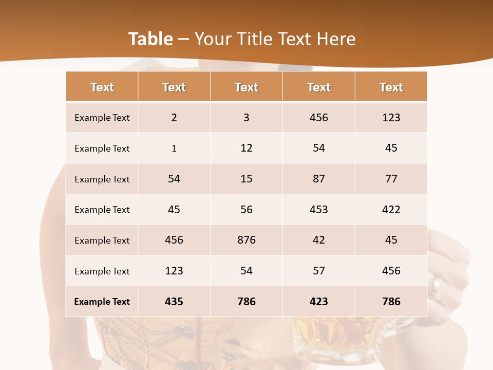 Celebration White Isolated PowerPoint Template