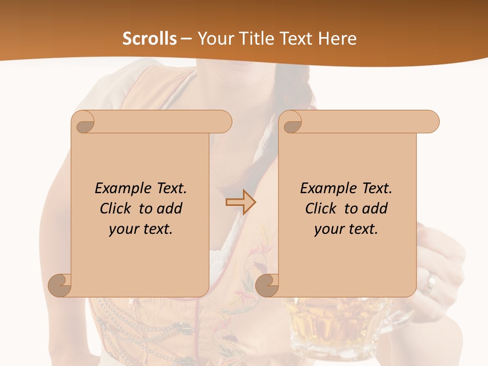 Celebration White Isolated PowerPoint Template