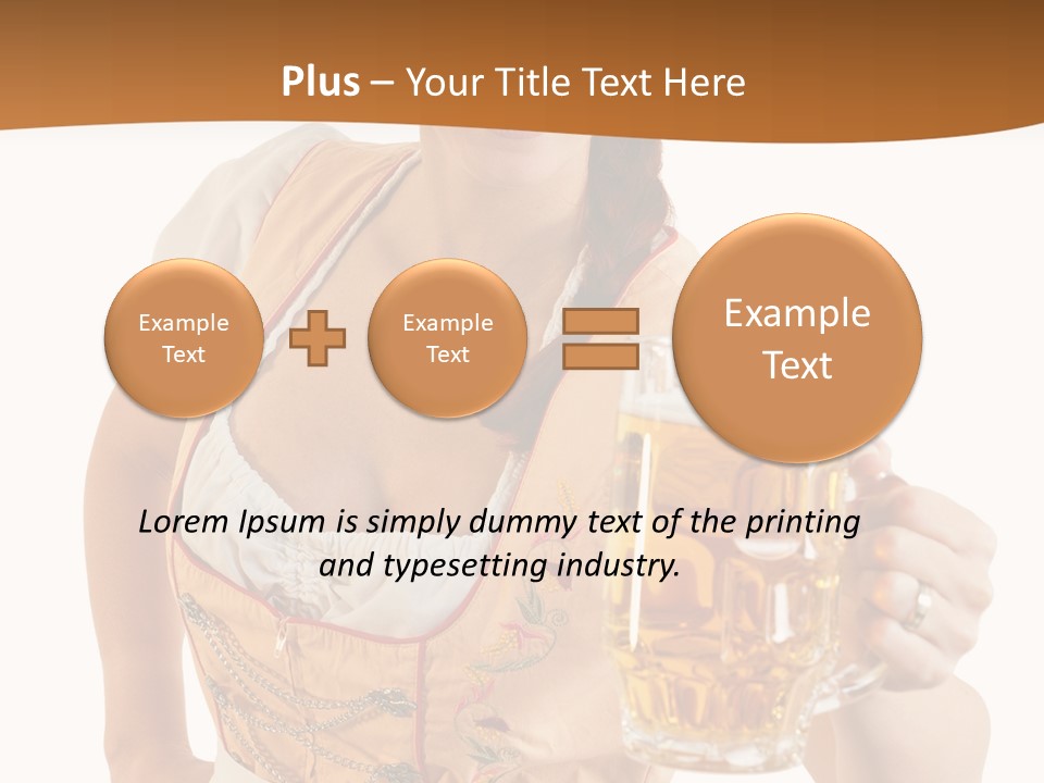 Celebration White Isolated PowerPoint Template