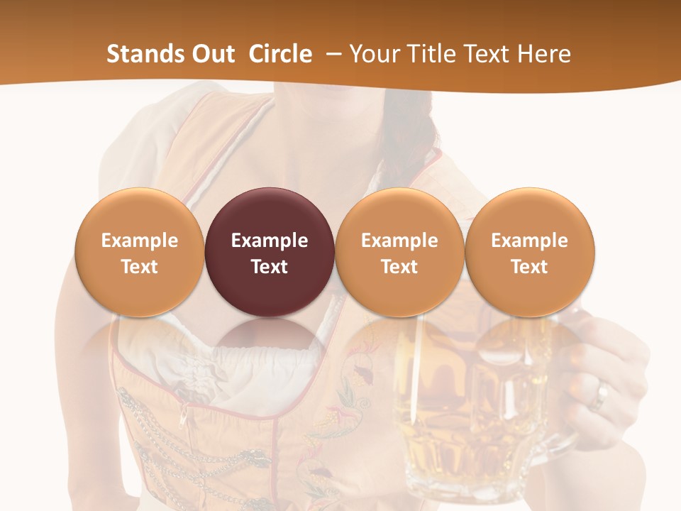 Celebration White Isolated PowerPoint Template