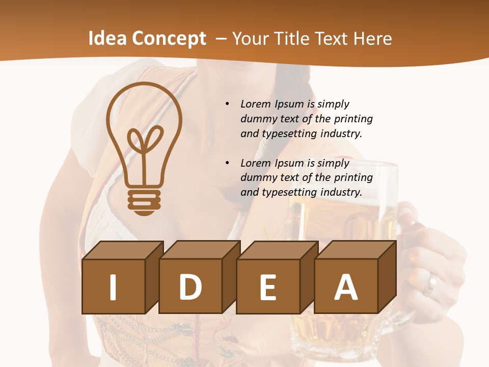 Celebration White Isolated PowerPoint Template