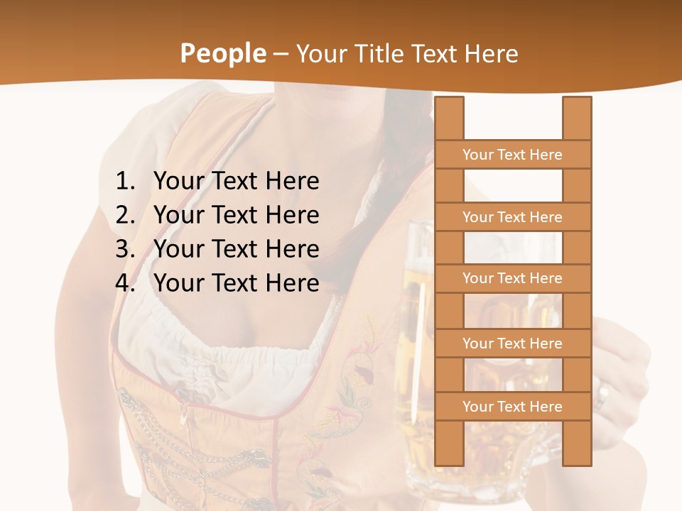 Celebration White Isolated PowerPoint Template