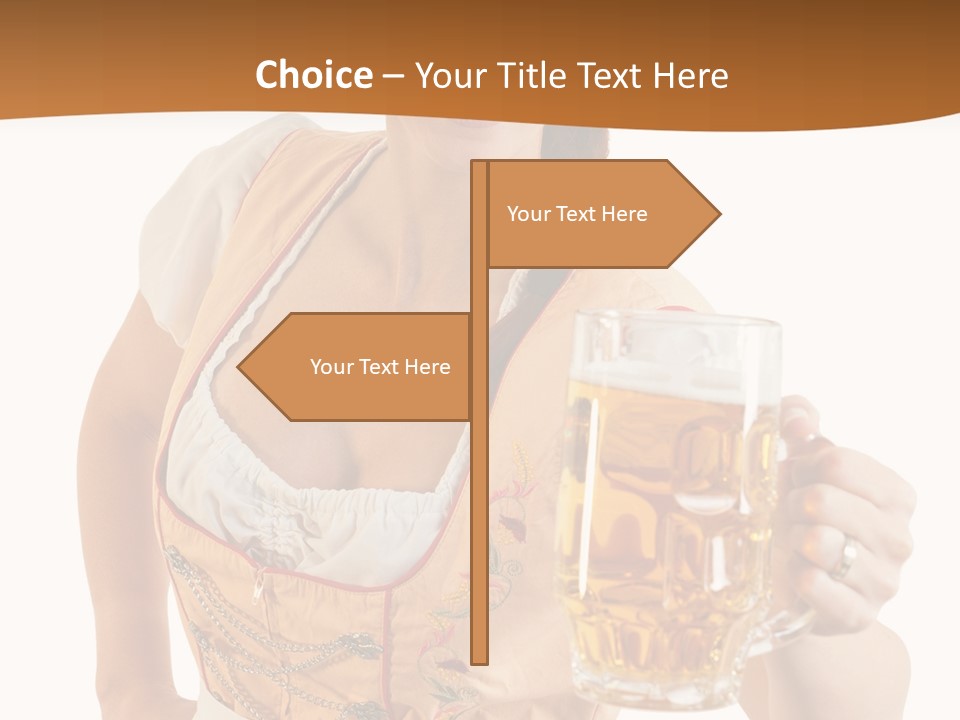 Celebration White Isolated PowerPoint Template