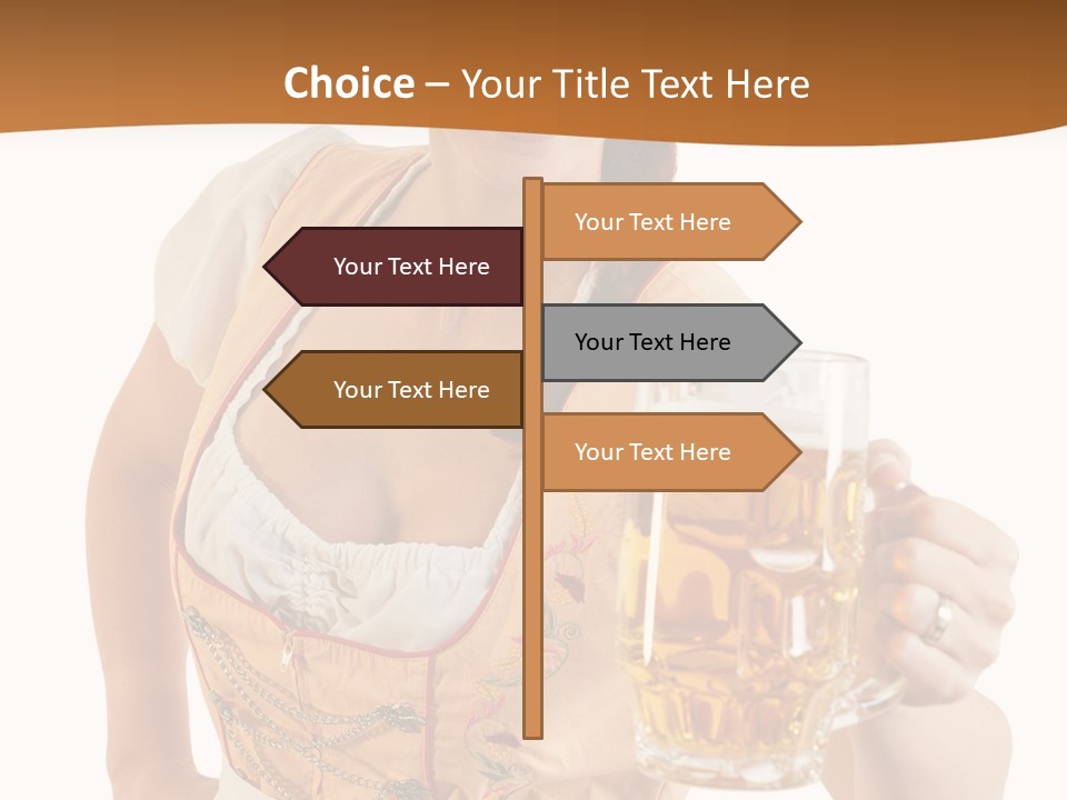 Celebration White Isolated PowerPoint Template