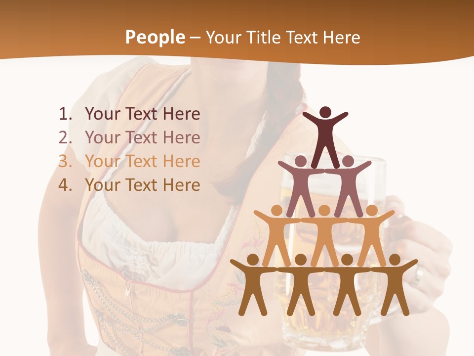 Celebration White Isolated PowerPoint Template