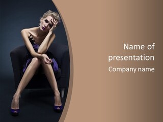 Female Beauty Y PowerPoint Template