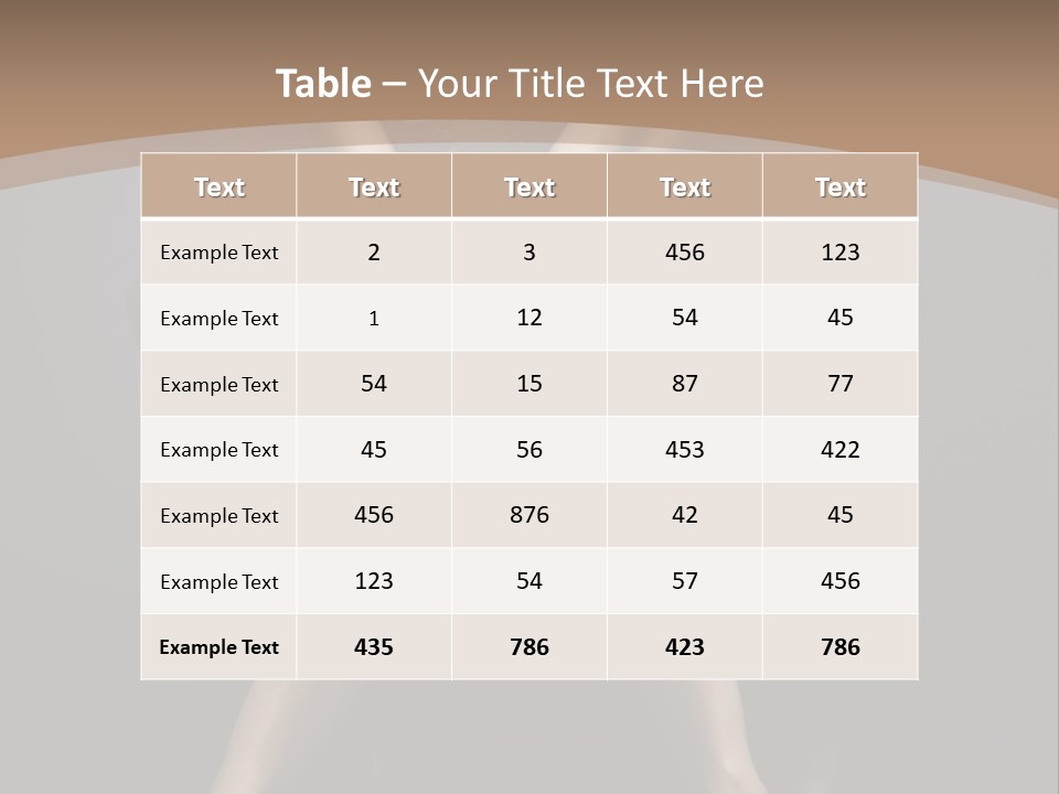 Female Beauty Y PowerPoint Template