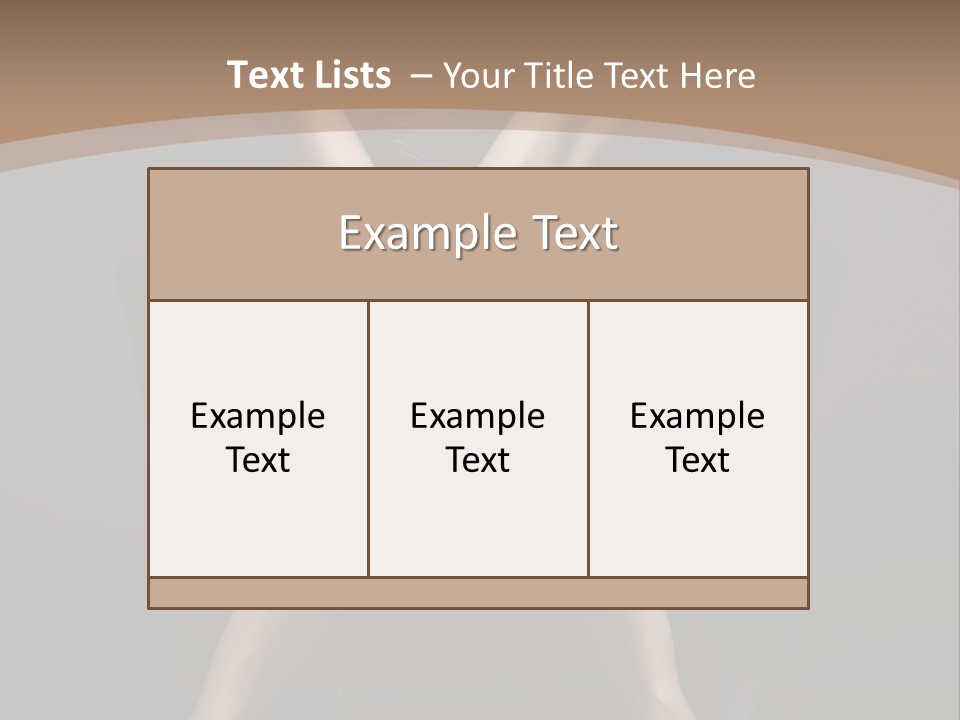 Female Beauty Y PowerPoint Template