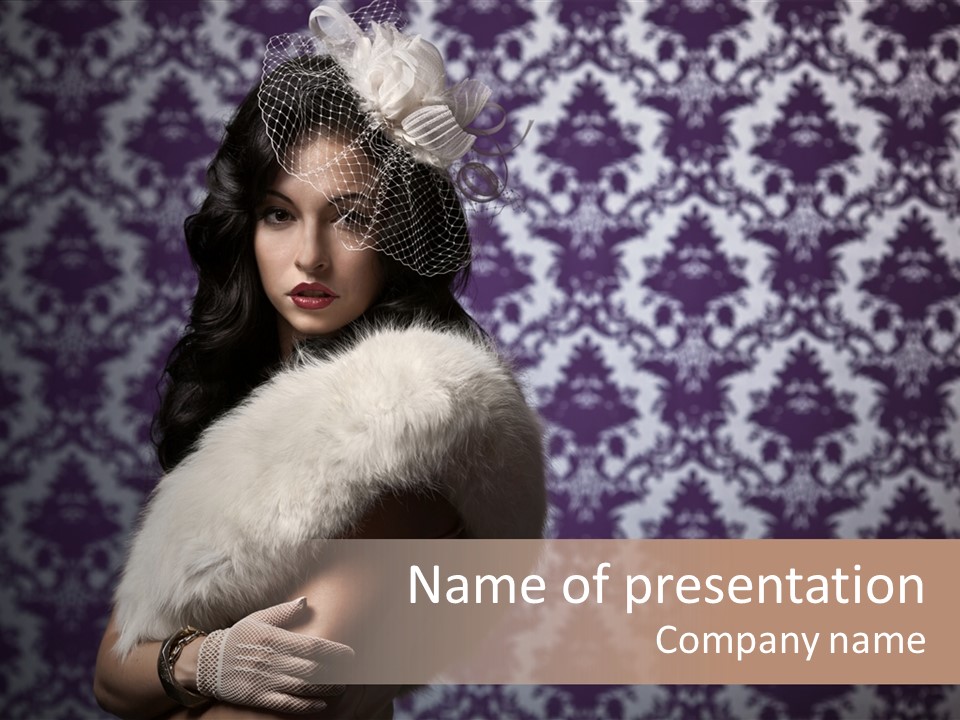 Classic Purple Styled PowerPoint Template