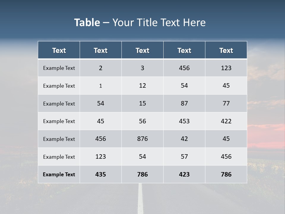 Non Urban Rural Mountain PowerPoint Template