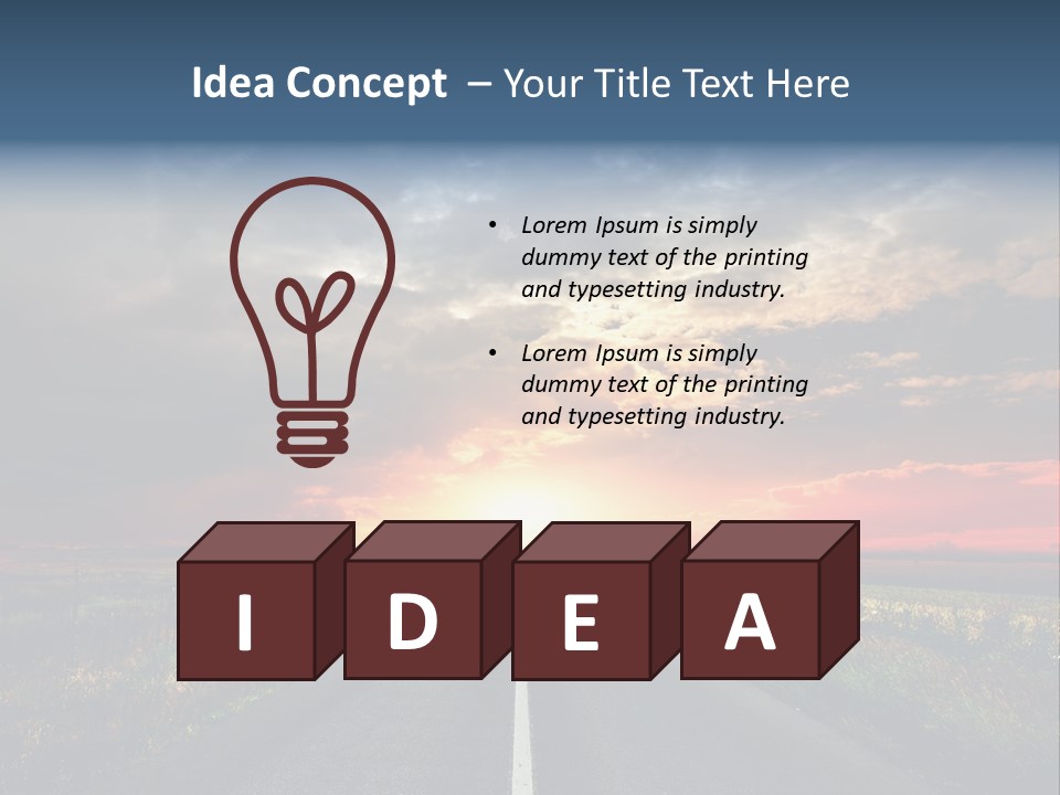 Non Urban Rural Mountain PowerPoint Template