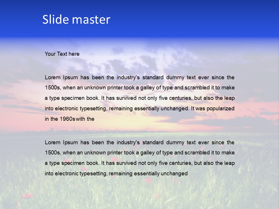 Nature Farm Grassland PowerPoint Template