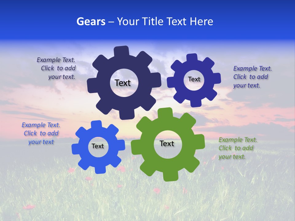 Nature Farm Grassland PowerPoint Template