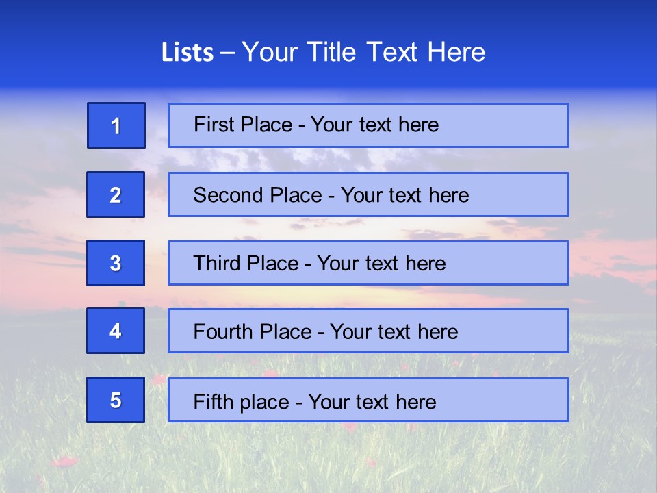 Nature Farm Grassland PowerPoint Template