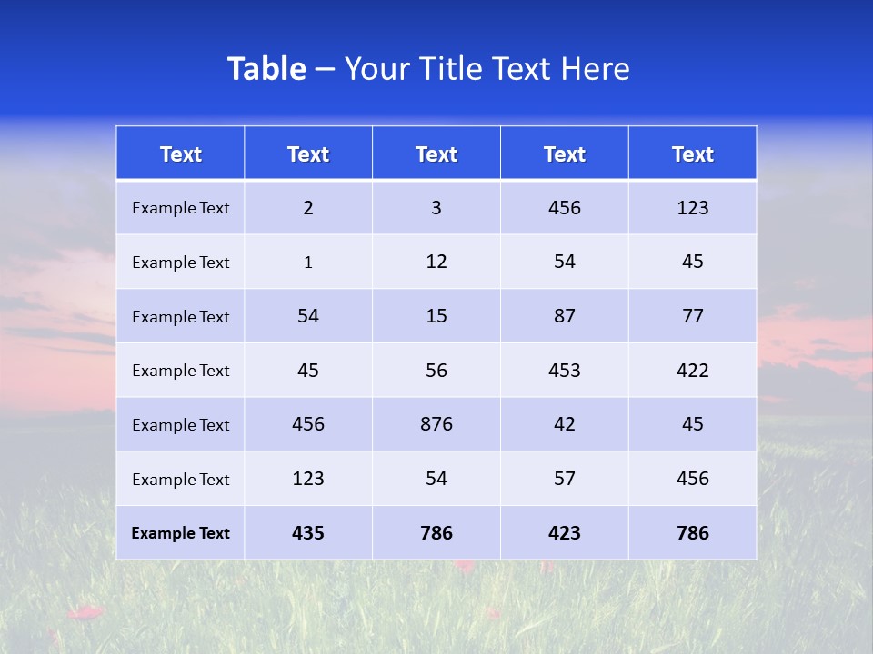 Nature Farm Grassland PowerPoint Template