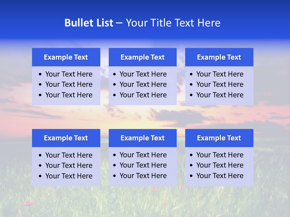 Nature Farm Grassland PowerPoint Template