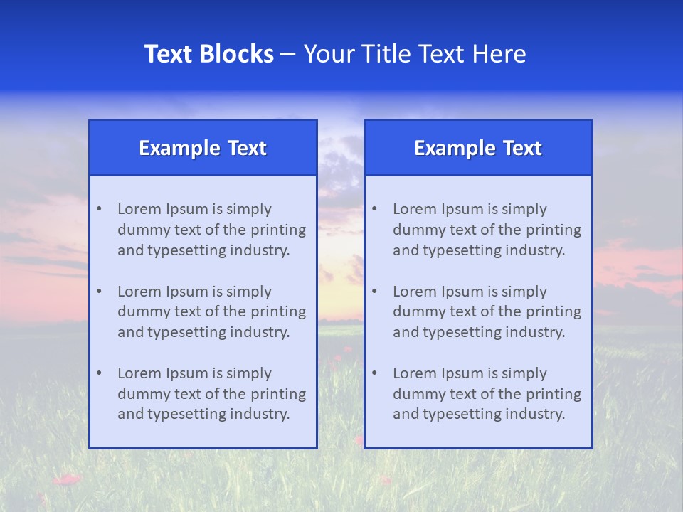 Nature Farm Grassland PowerPoint Template