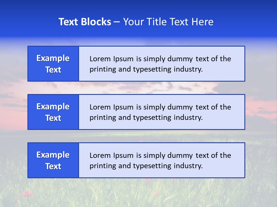 Nature Farm Grassland PowerPoint Template