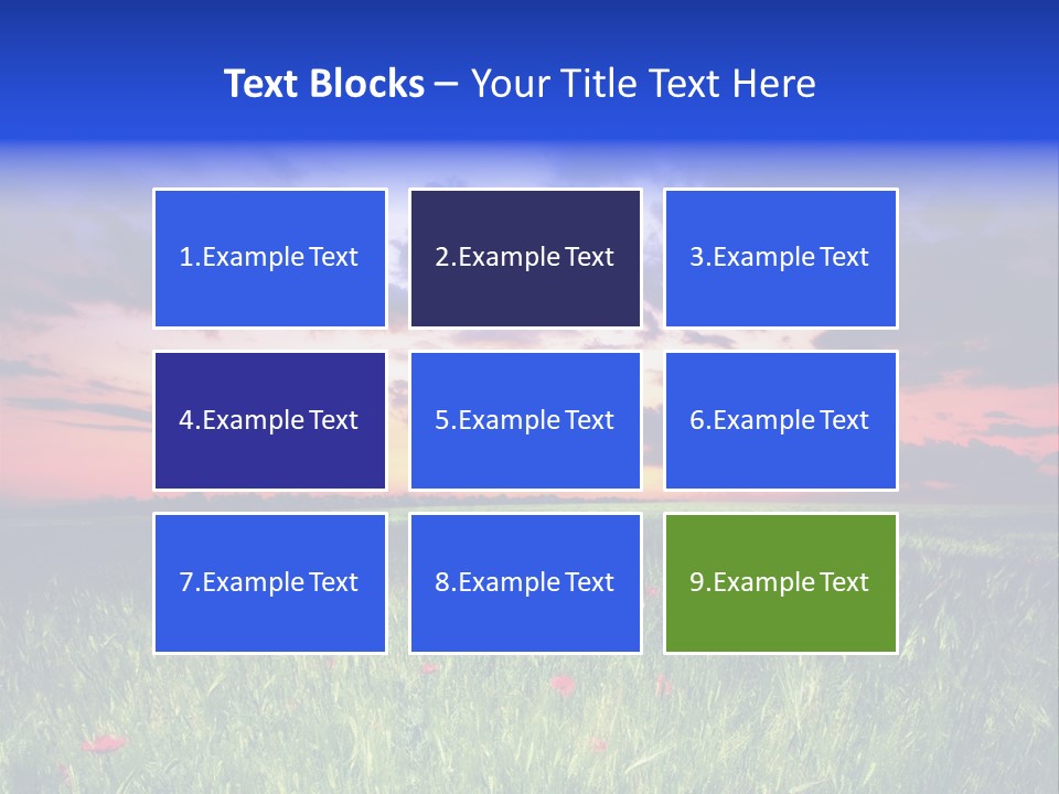 Nature Farm Grassland PowerPoint Template