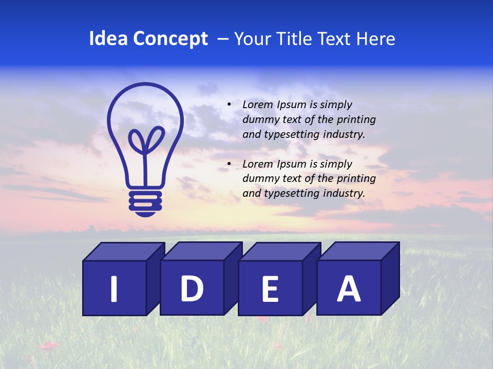 Nature Farm Grassland PowerPoint Template