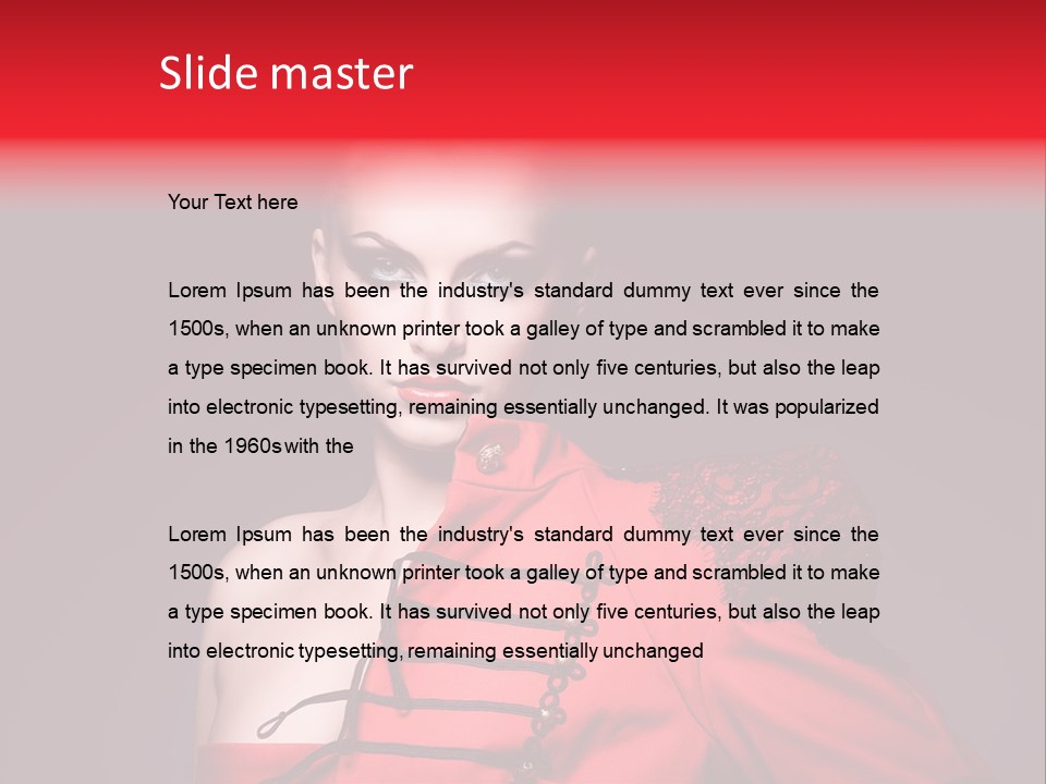 Glamour Black Eyes PowerPoint Template