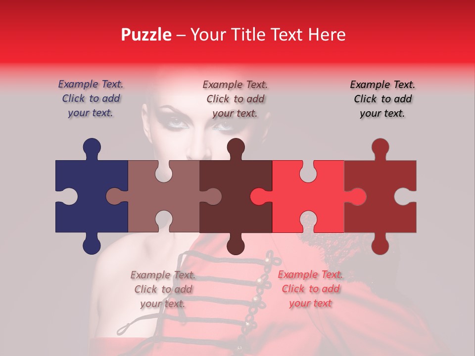 Glamour Black Eyes PowerPoint Template