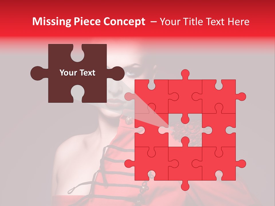 Glamour Black Eyes PowerPoint Template