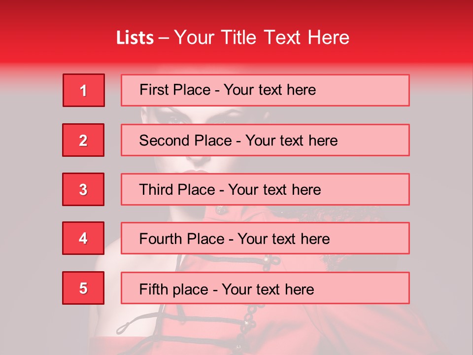 Glamour Black Eyes PowerPoint Template