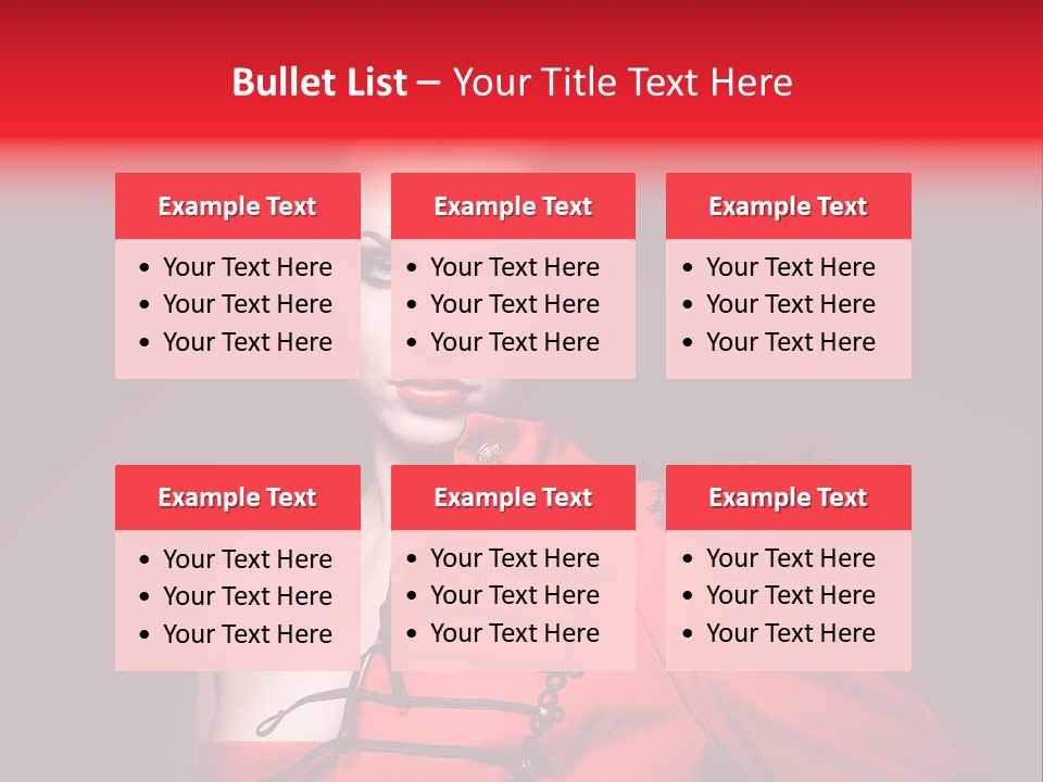 Glamour Black Eyes PowerPoint Template