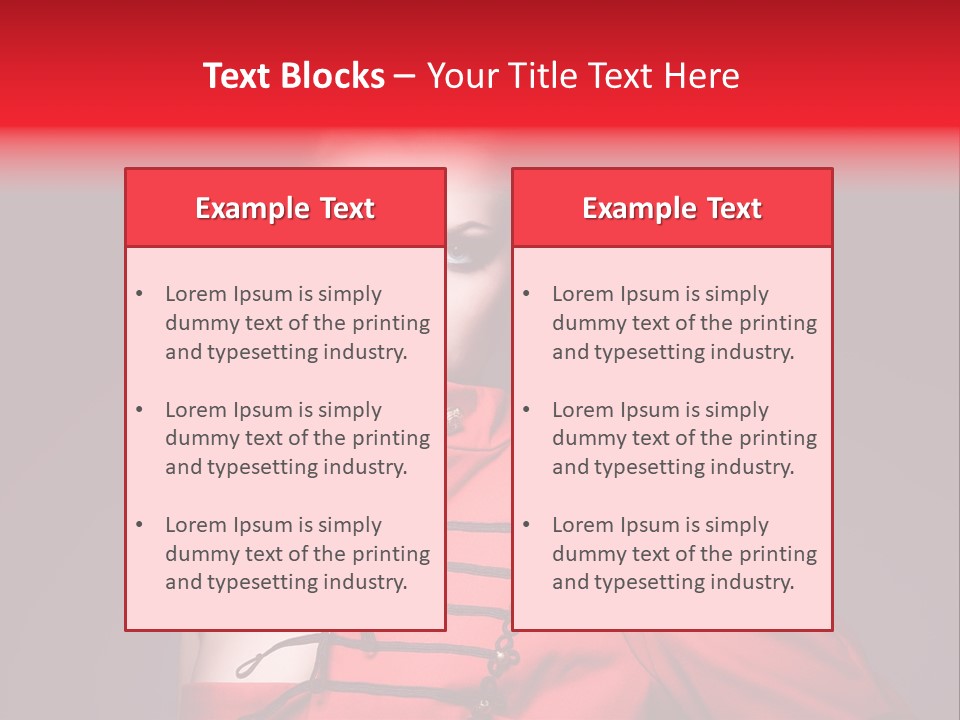 Glamour Black Eyes PowerPoint Template