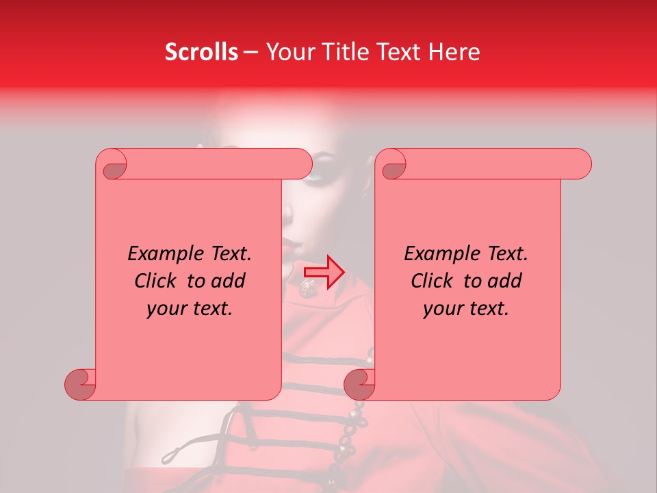 Glamour Black Eyes PowerPoint Template