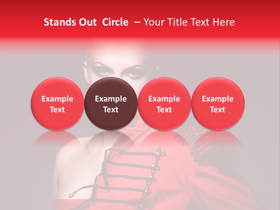 Glamour Black Eyes PowerPoint Template