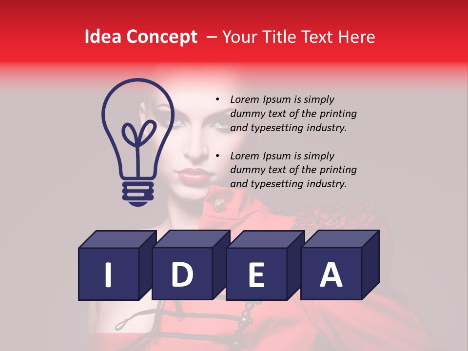 Glamour Black Eyes PowerPoint Template