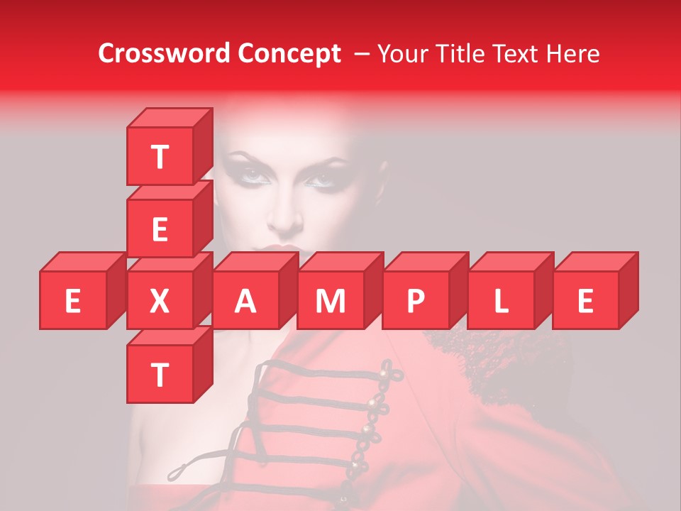 Glamour Black Eyes PowerPoint Template