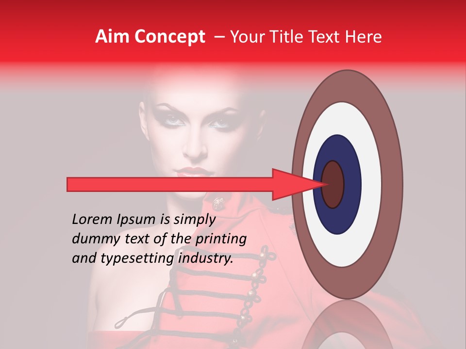 Glamour Black Eyes PowerPoint Template