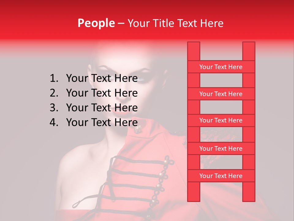 Glamour Black Eyes PowerPoint Template