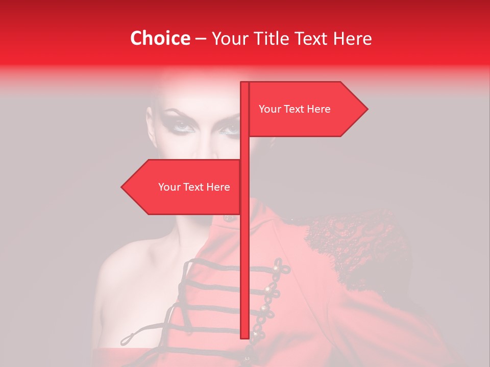 Glamour Black Eyes PowerPoint Template