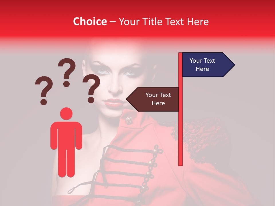 Glamour Black Eyes PowerPoint Template