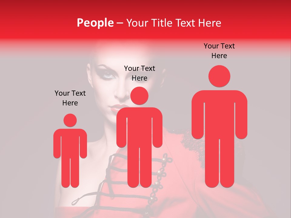 Glamour Black Eyes PowerPoint Template