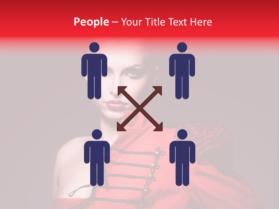 Glamour Black Eyes PowerPoint Template